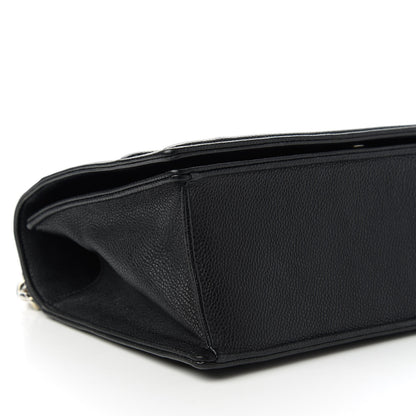 Christian Dior Grained Calfskin Medium Diorama Flap Bag Black 6 of 12