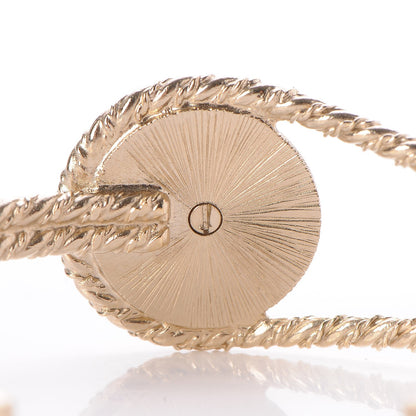 Chanel Metal Twist CC Bracelet Gold Silver 4 of 5