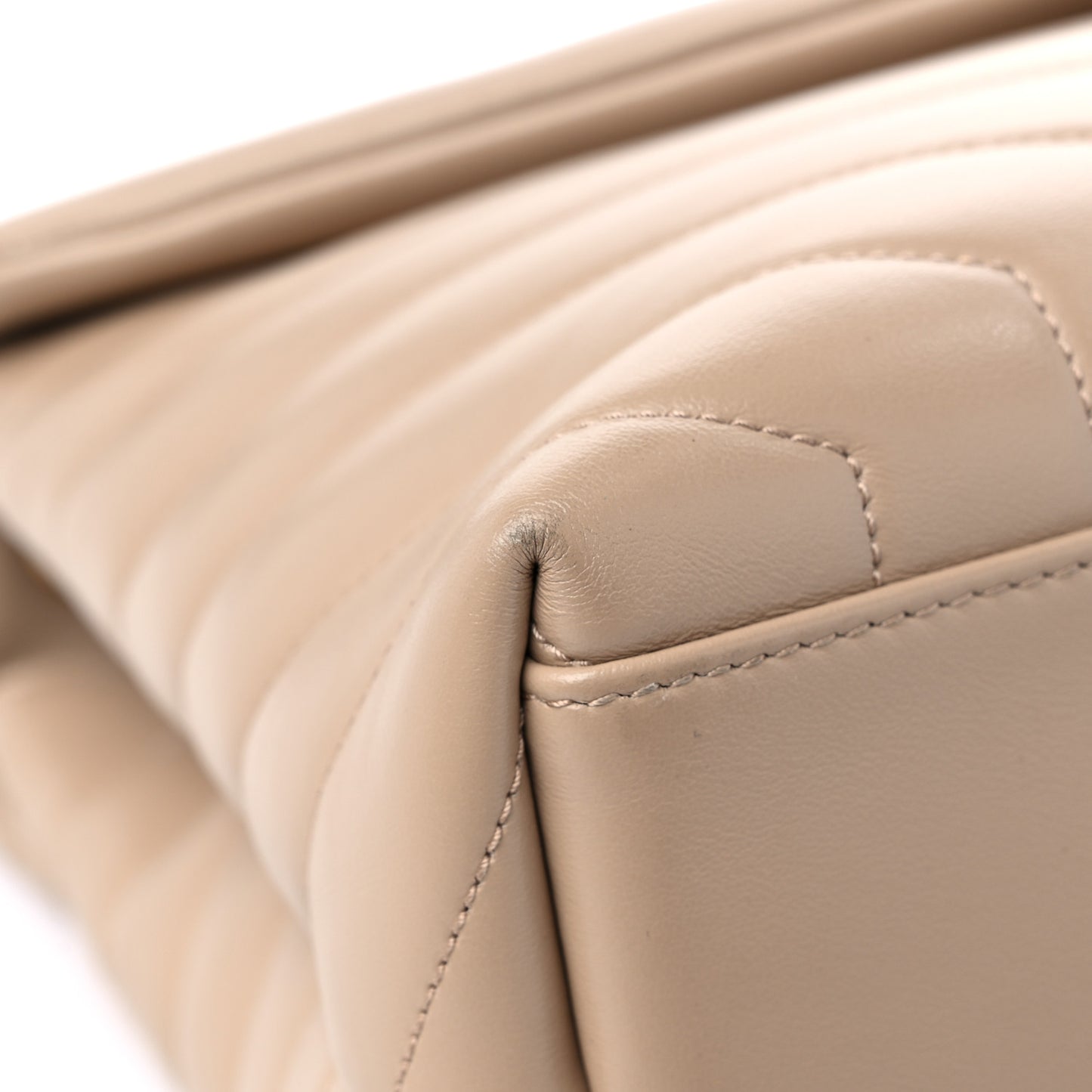 Calfskin Y Quilted Monogram Medium Loulou Chain Satchel Dark Beige