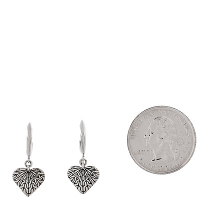 John Hardy Sterling Silver Valentine Drop Huggie Earrings 2 of 4