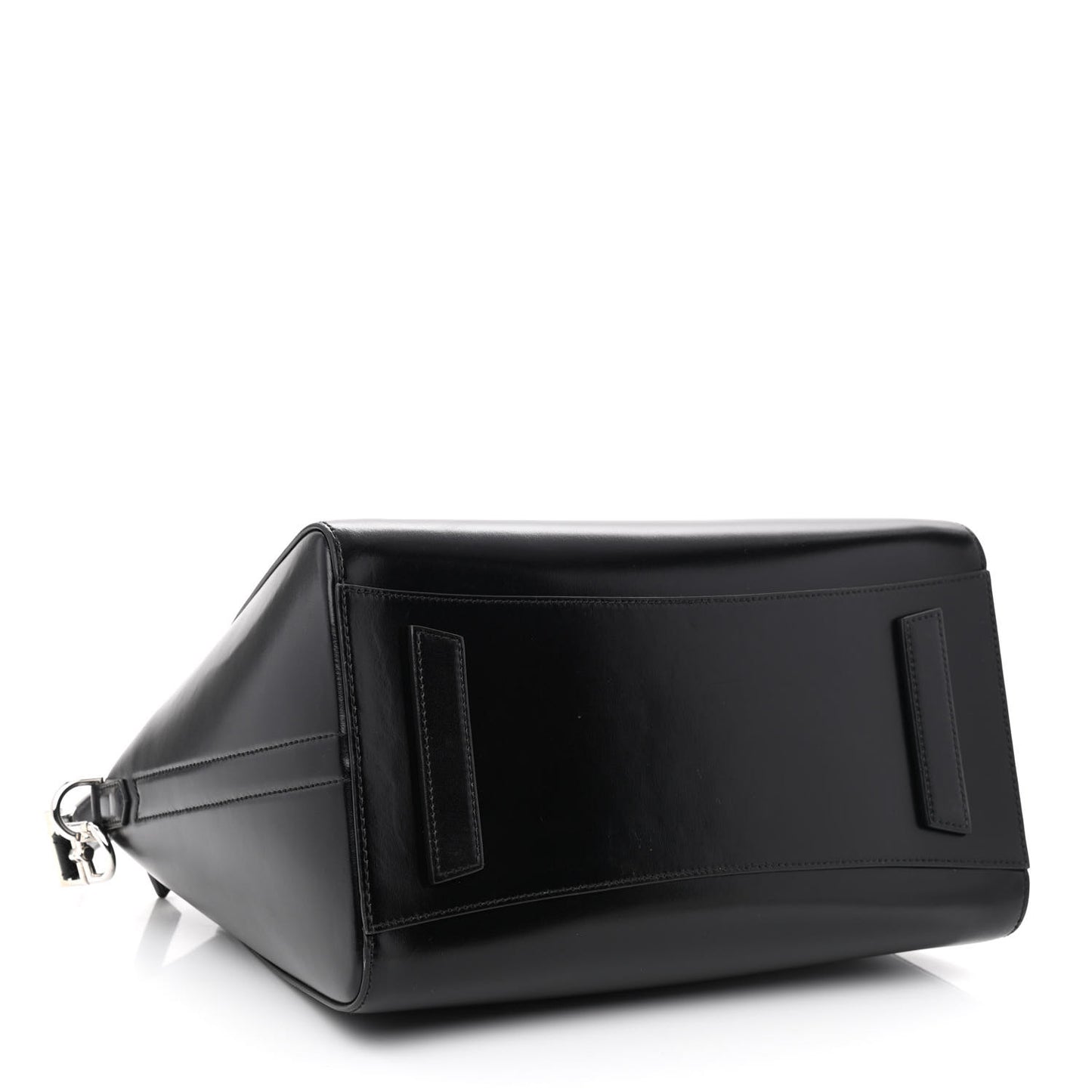 Shiny Lord Calfskin Medium Antigona Black