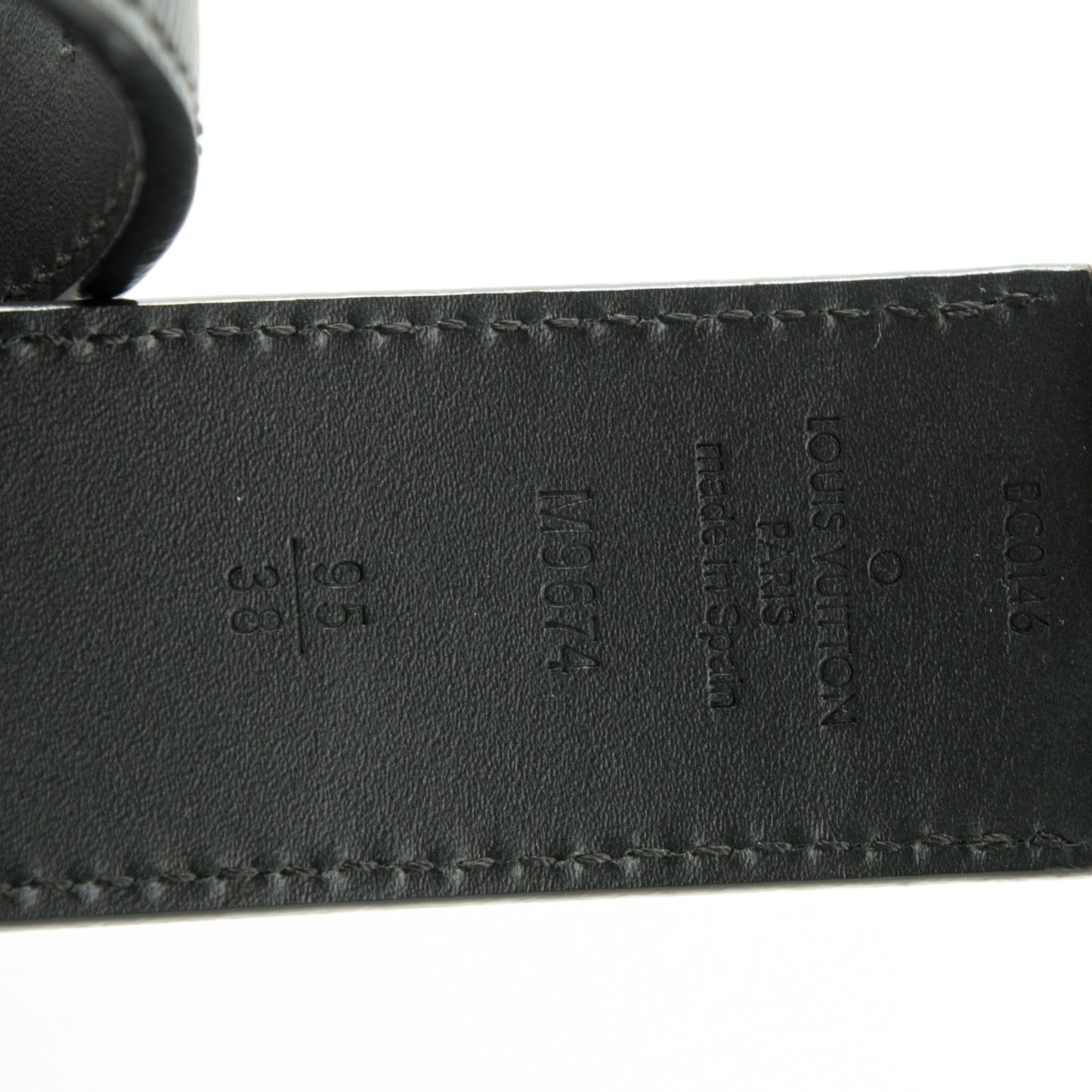 Damier Calfskin Boston Reversible Belt 95 38 Black