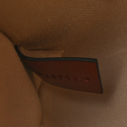 Chloe Cotton Calfskin Small Woody Ribbon Tote White Brown 7 of 10