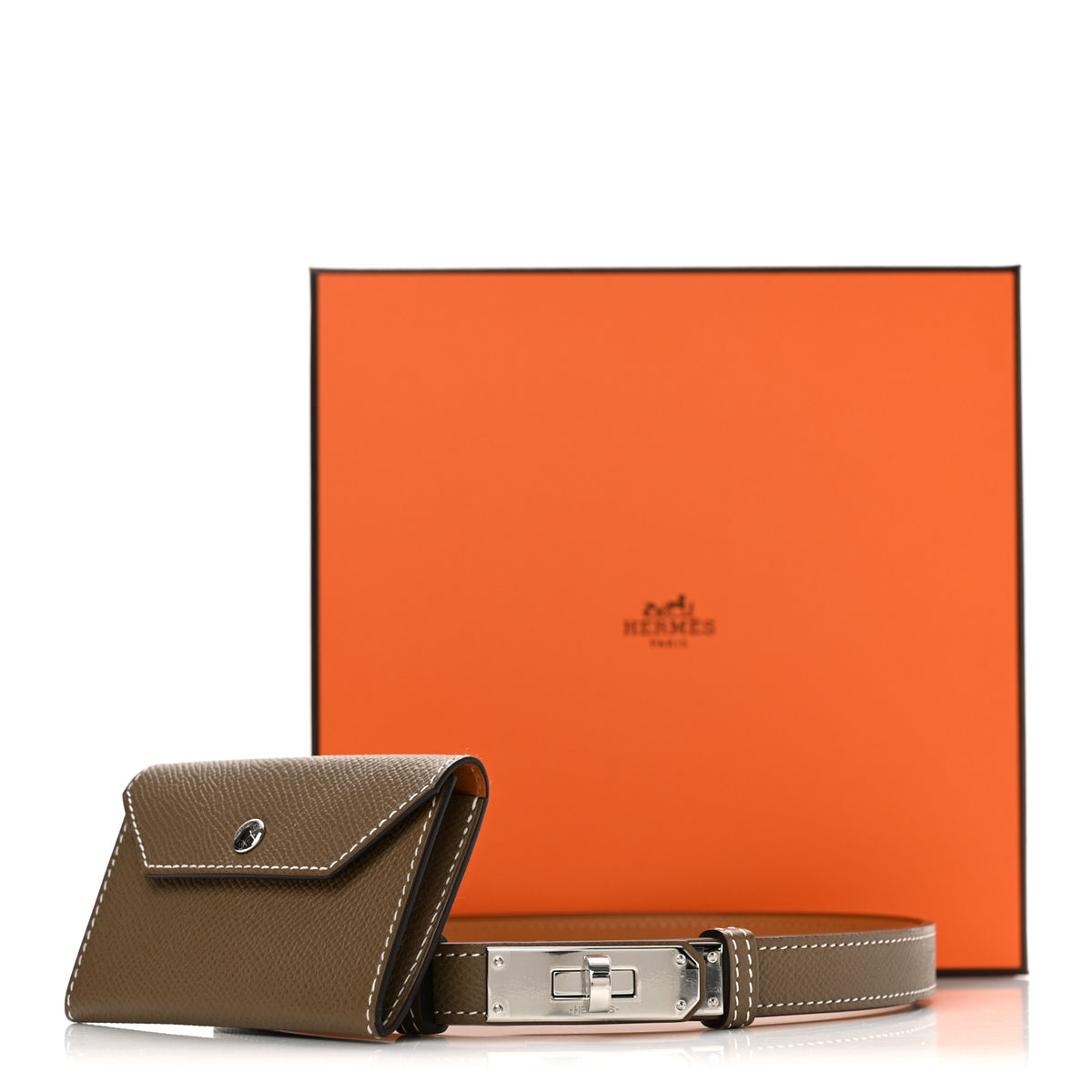 Hermes Epsom Kelly Pocket Belt Etoupe 7 of 7