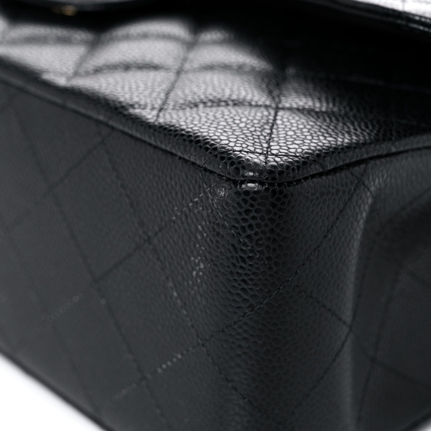 Chanel Caviar Quilted Jumbo Double Flap Black 10 of 12