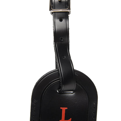 Louis Vuitton Calfskin Black Luggage Tag Black 5 of 5
