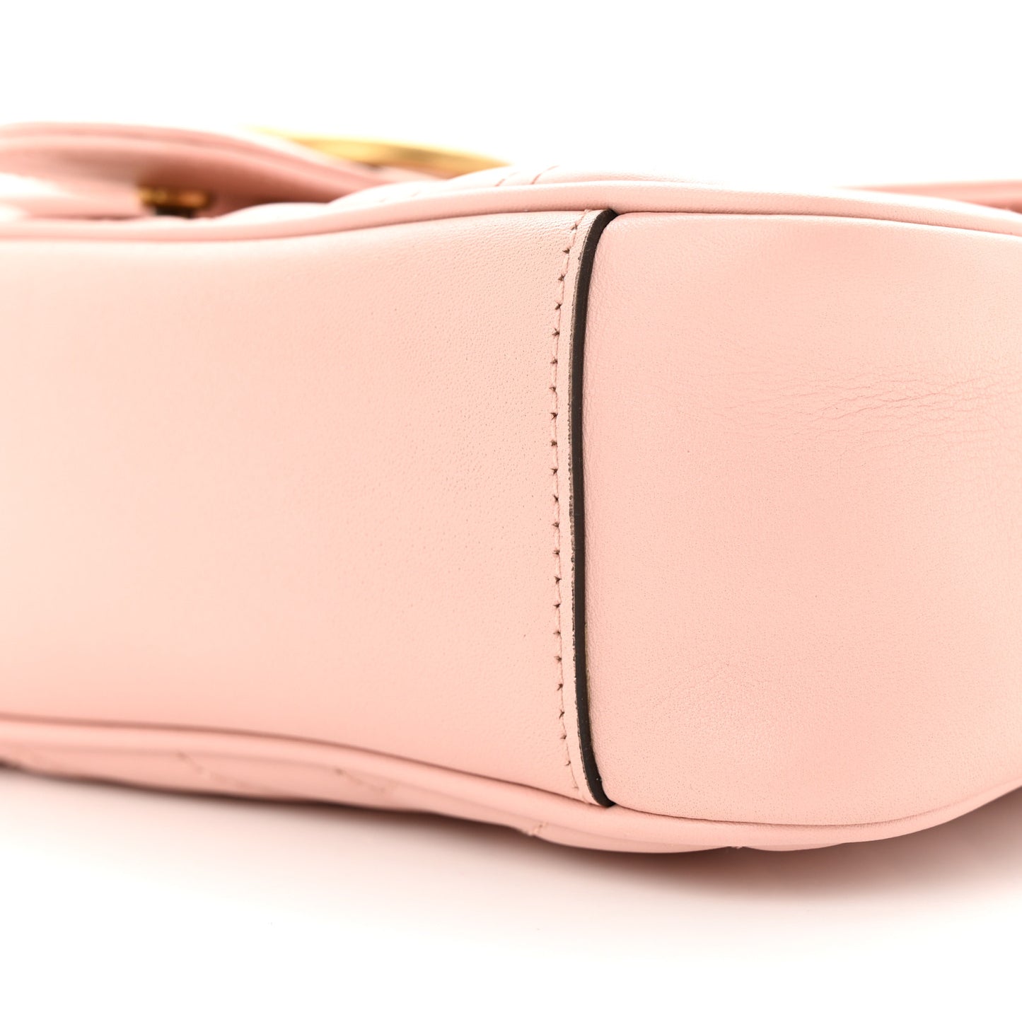 Calfskin Matelasse Small GG Marmont Shoulder Bag Perfect Pink