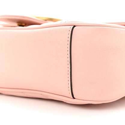 Gucci Calfskin Matelasse Small GG Marmont Shoulder Bag Perfect Pink 10 of 10