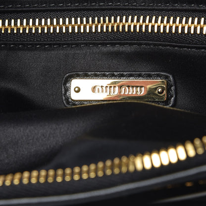 Miu Miu Nappa Matelasse Shoulder Bag Nero Black Biliard 7 of 7