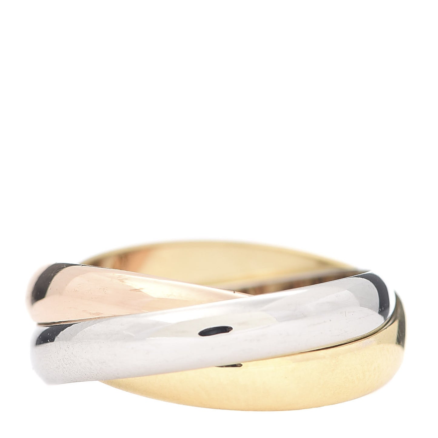 18K Pink Yellow White Gold Classic Les Must De Trinity Ring 51 5.75