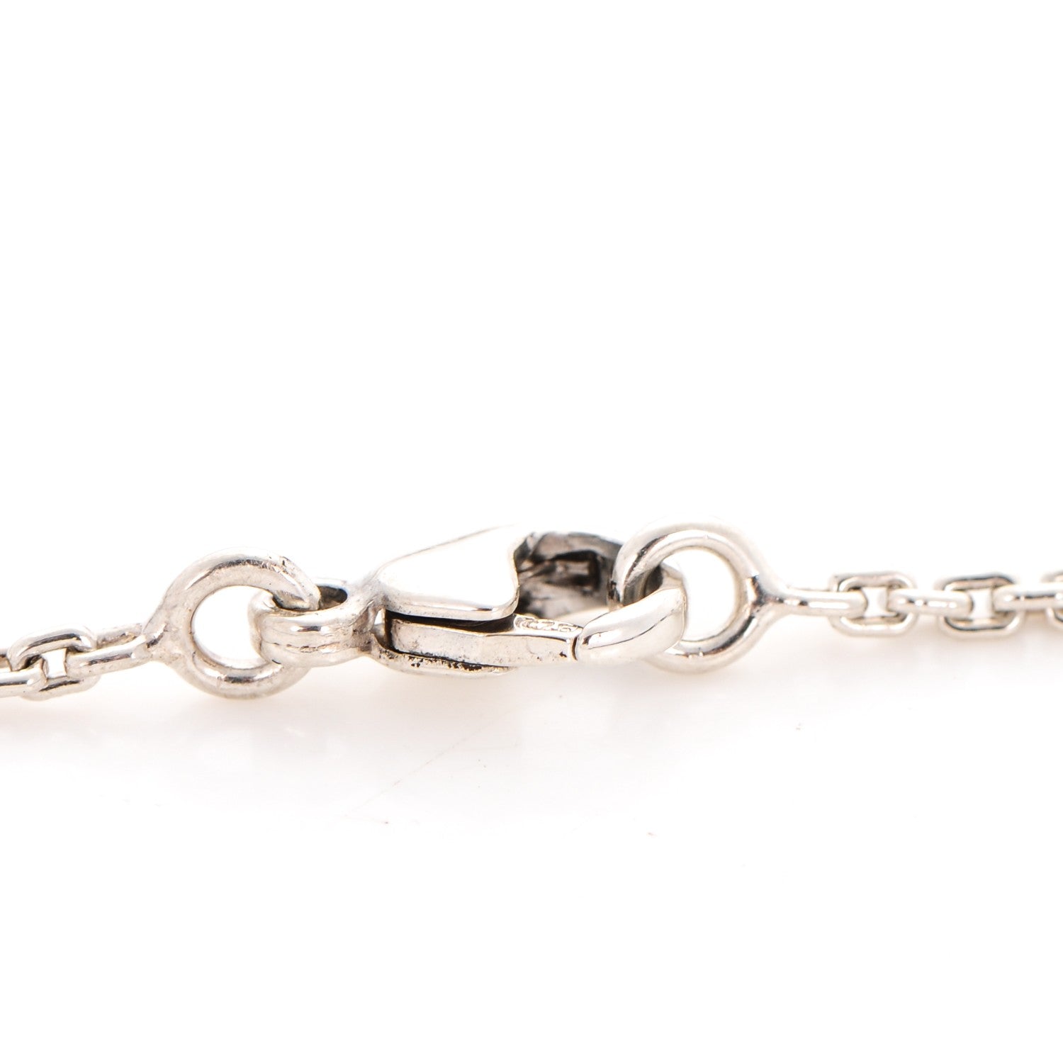 Louis Vuitton Sterling Silver Lockit Necklace 4 of 5