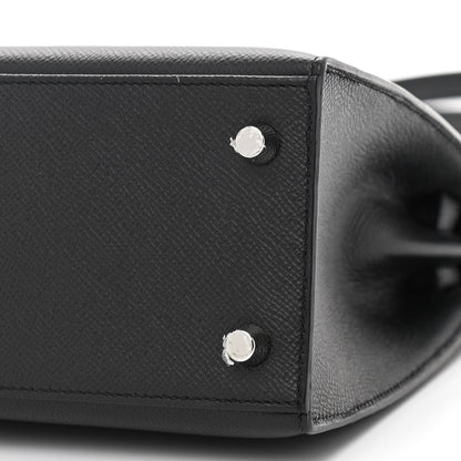 Hermes Epsom Kelly Sellier 25 Black 11 of 13