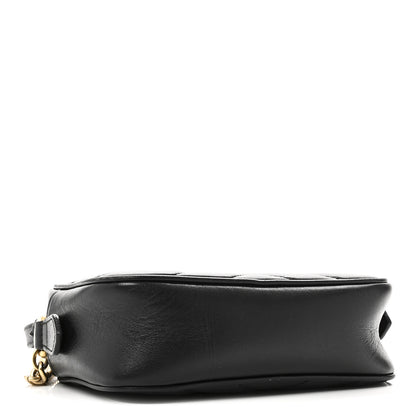 Gucci Calfskin Matelasse Mini GG Marmont Chain Shoulder Bag Black 4 of 11