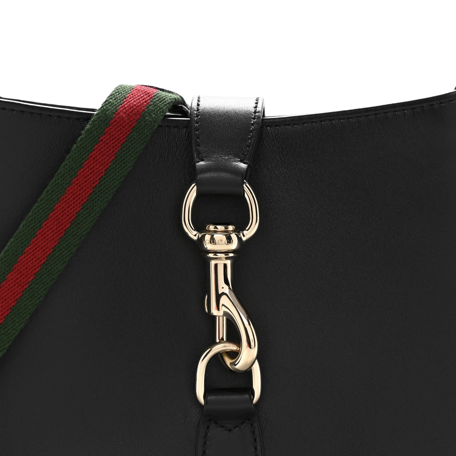Gucci Calfskin Small Jackie Shoulder Bag Black 8 of 10