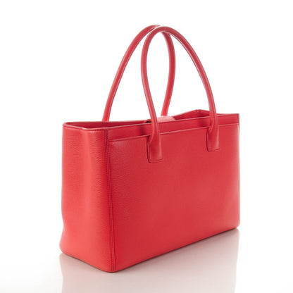 Chanel Calfskin Cerf Executive Shopper Tote Coral 3 of 7