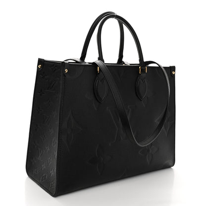 Louis Vuitton Empreinte Monogram Giant Onthego MM Black 3 of 9