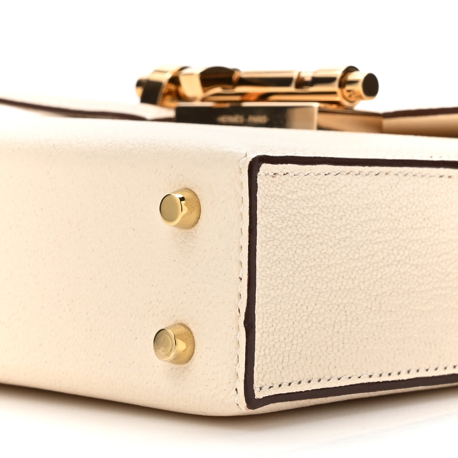 Hermes Chevre Mysore Mini Verrou Chaine Bag Nata 9 of 13