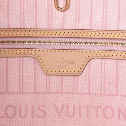 Louis Vuitton Damier Azur Neo Neverfull MM Rose Ballerine 8 of 12