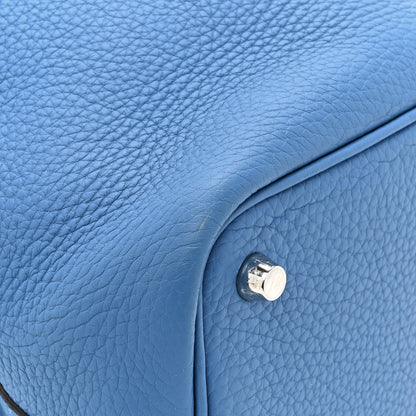 Hermes Taurillon Clemence Picotin Lock 18 PM Bleu Frida 12 of 12