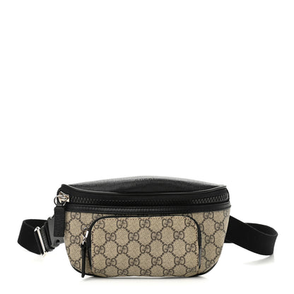Gucci GG Supreme Monogram Belt Bag Black 1 of 11