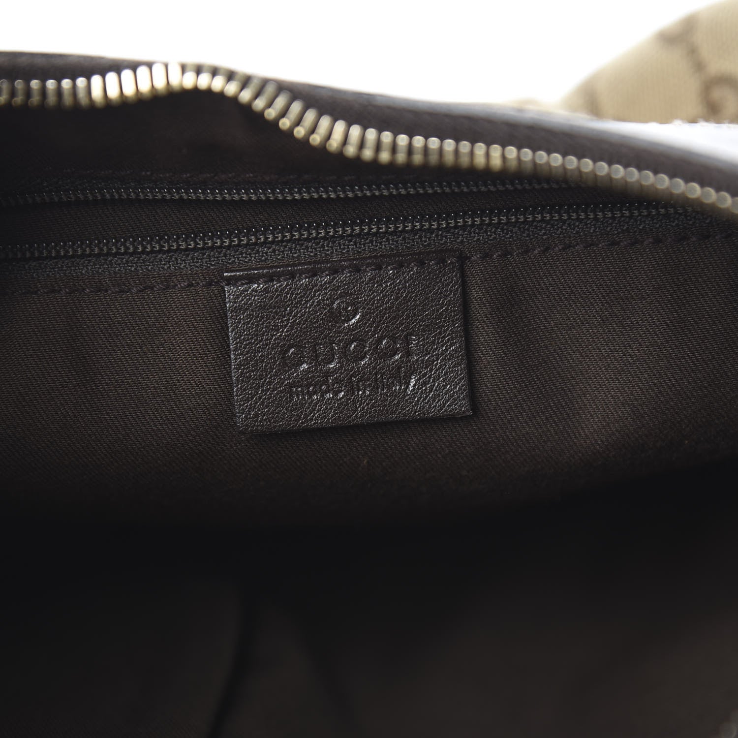 Gucci Monogram Medium D Gold Ring Hobo Dark Brown 5 of 8