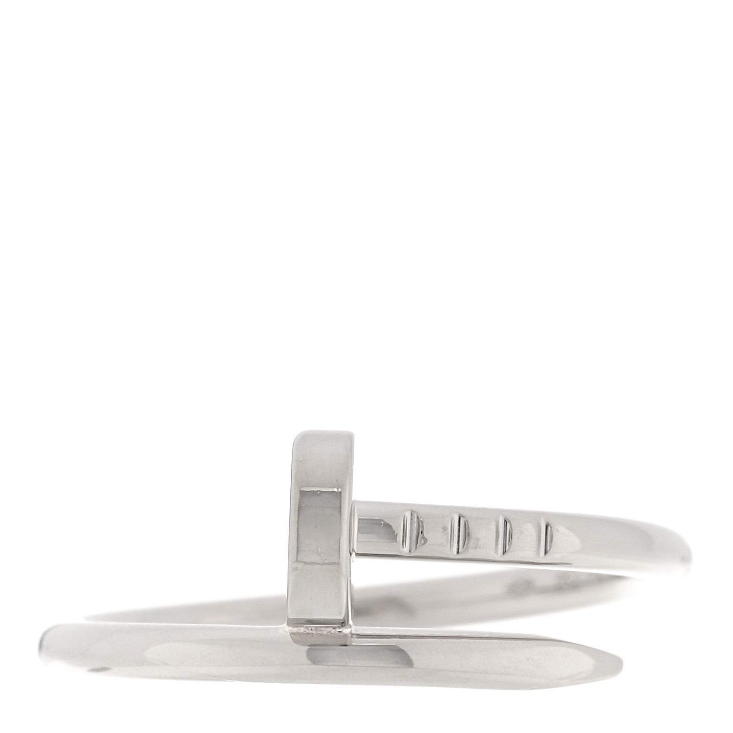 Cartier 18K White Gold Juste Un Clou Ring 51 5.75 1 of 4