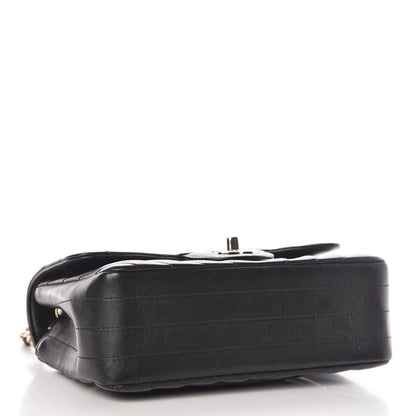 Chanel Lambskin Chevron Quilted Mini Rectangular Flap Black 4 of 12