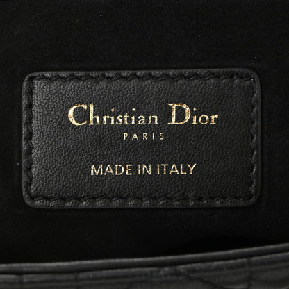Christian Dior Lambskin Cannage Medium Lady D-Joy Black 6 of 9