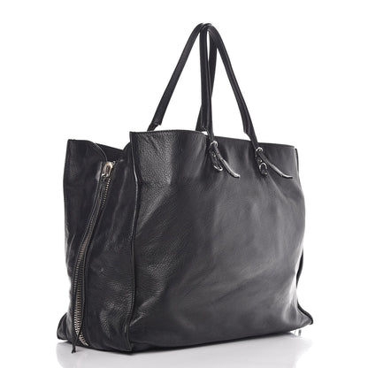 Balenciaga Supple Calfskin Papier A4 Zip Around Tote Black 3 of 7