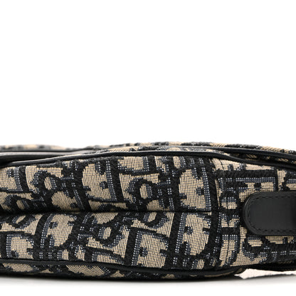 Christian Dior Oblique Saddle Bag Blue 10 of 12