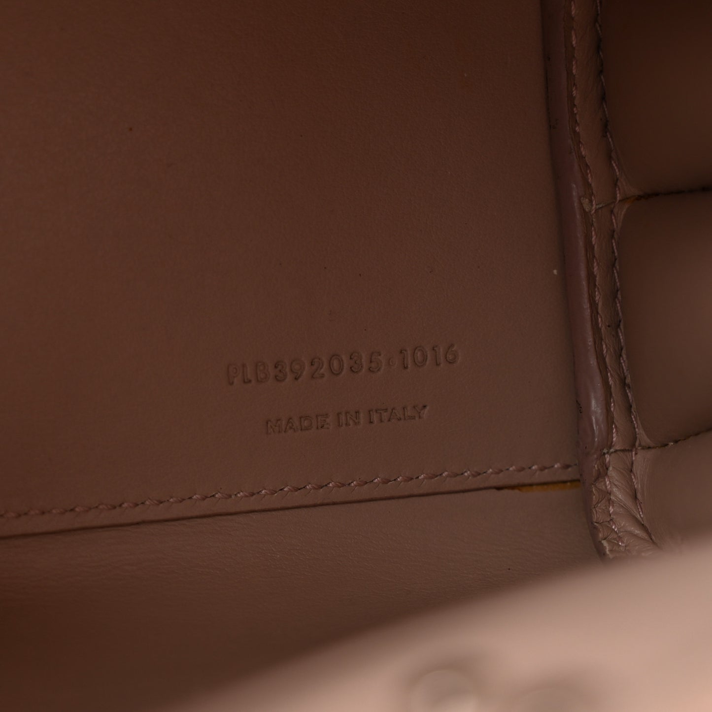 Grained Calfskin Nano Sac De Jour Pale Blush