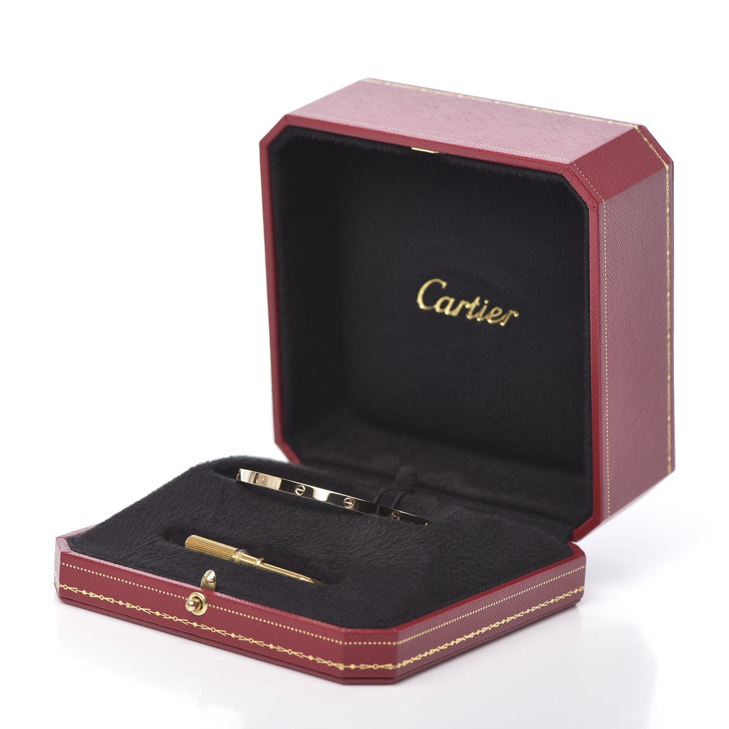 18K Yellow Gold Small LOVE Bracelet 17