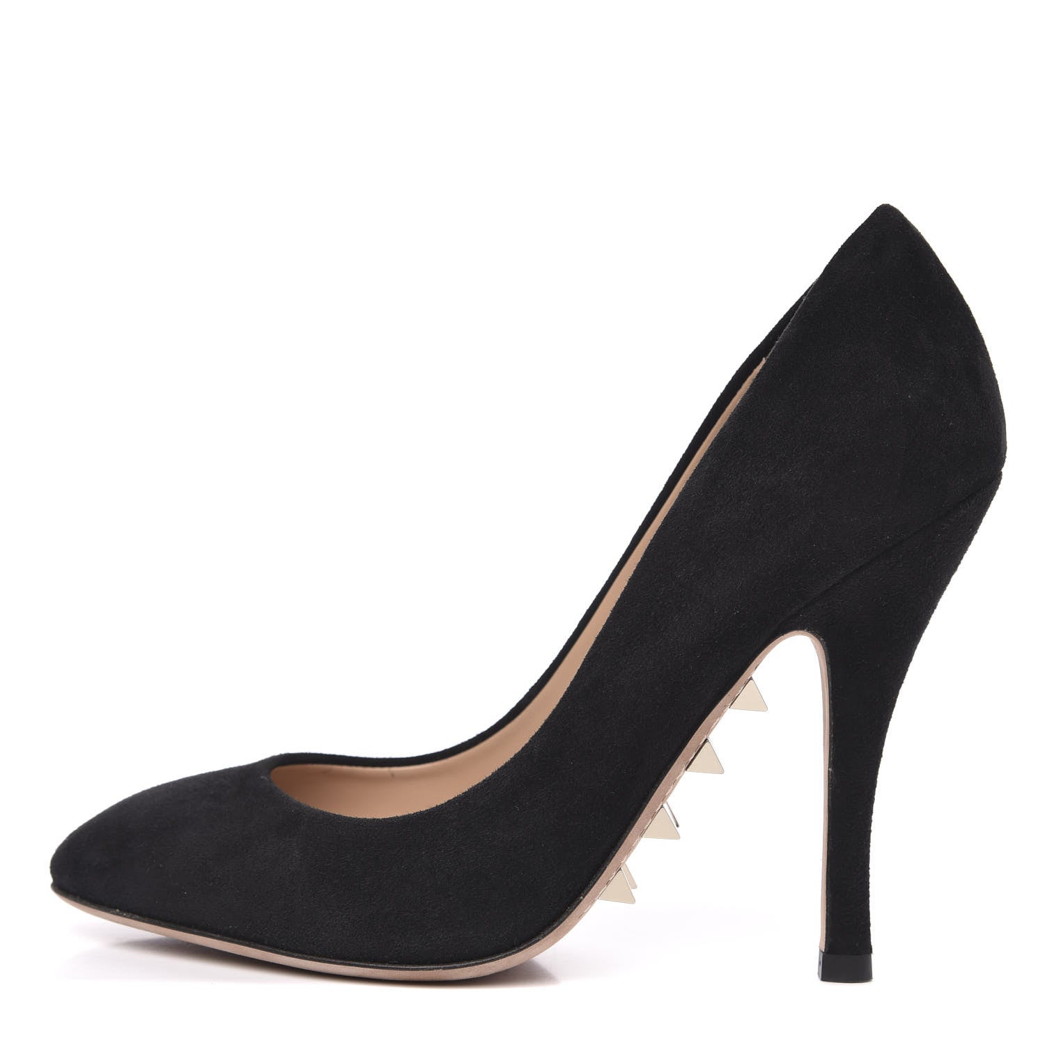 Valentino Garavani Suede Rockstud Pumps 36 Black 1 of 8
