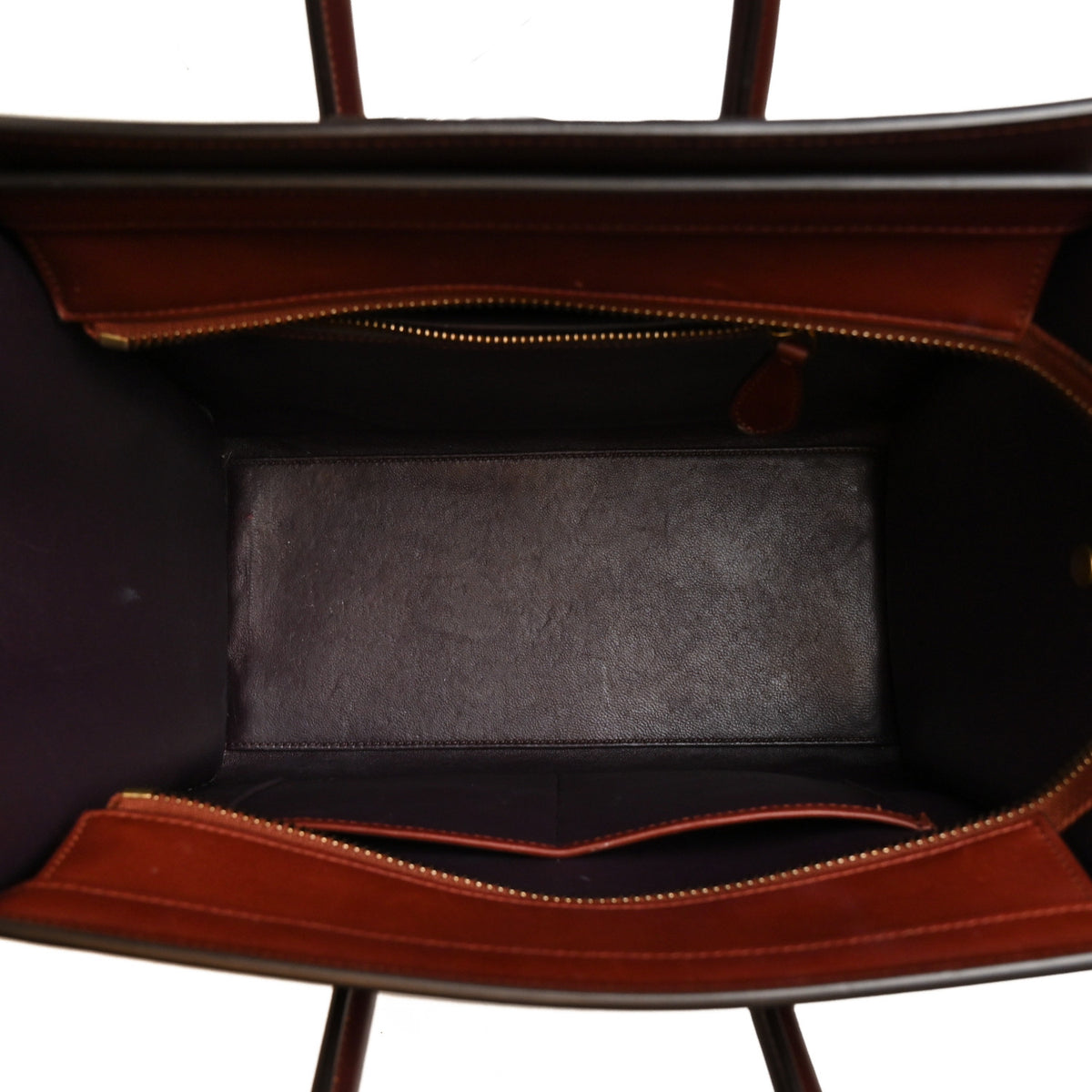 Smooth Calfskin Micro Luggage Burgundy