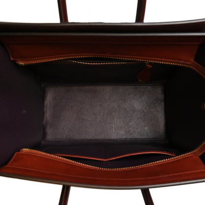 Celine Smooth Calfskin Micro Luggage Burgundy 8 of 21