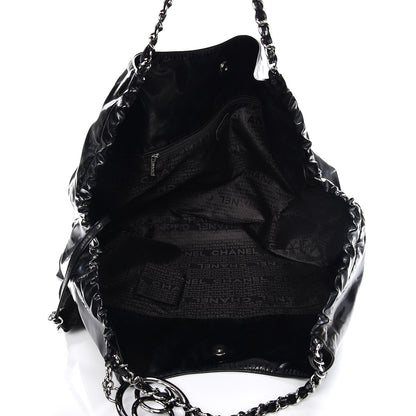 Chanel Vinyl XL Coco Cabas Black 5 of 12