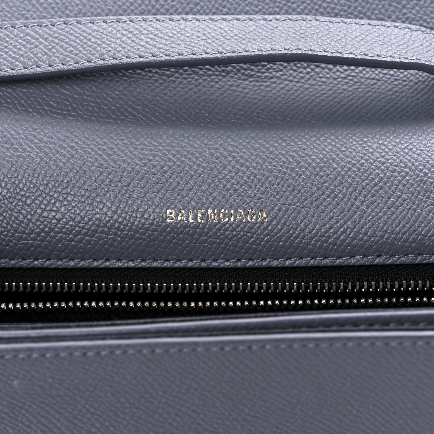 Balenciaga Grained Calfskin Logo S Ville Day Bag Gris Perle Fonce White 6 of 14