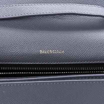 Balenciaga Grained Calfskin Logo S Ville Day Bag Gris Perle Fonce White 6 of 14