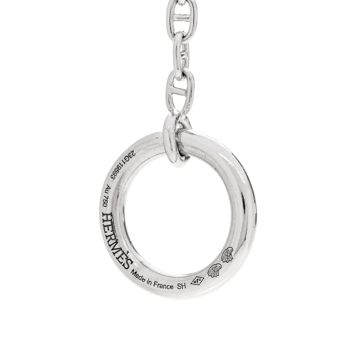 18K White Gold Diamond New Farandole Pendant Necklace