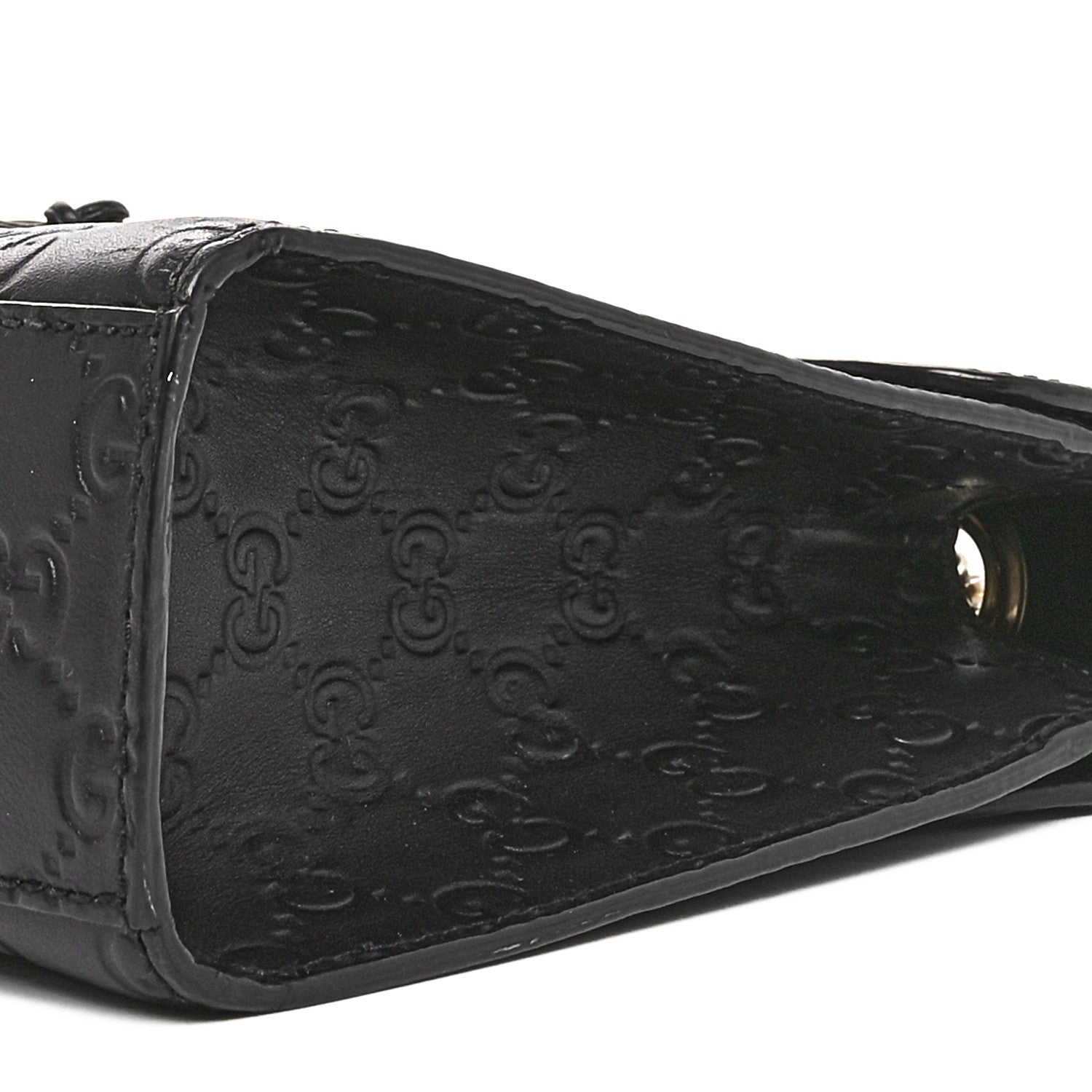 Gucci Guccissima Medium Emily Chain Shoulder Bag Black 10 of 11