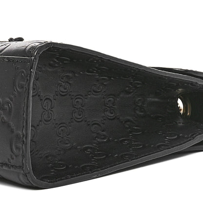 Gucci Guccissima Medium Emily Chain Shoulder Bag Black 10 of 11