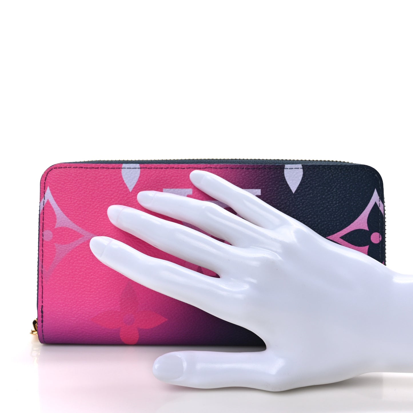 Monogram Giant Spring In The City Zippy Wallet Midnight Fuchsia