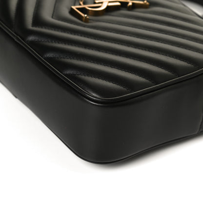 Saint Laurent Calfskin Matelasse Monogram Lou Camera Bag Black 11 of 12