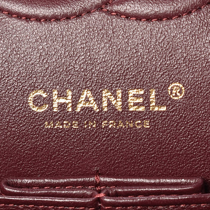 Chanel Caviar Chevron Quilted Medium Double Flap Black 8 of 9