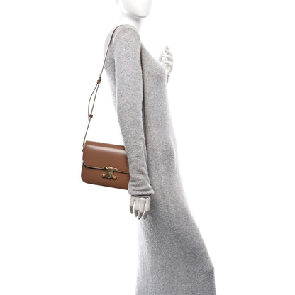 Celine Shiny Calfskin Medium Triomphe Bronze 2 of 10