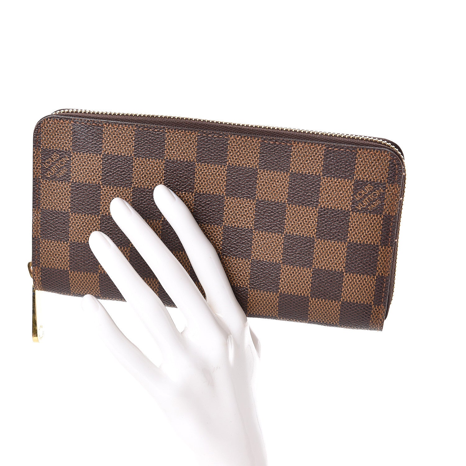 Louis Vuitton Damier Ebene Zippy Wallet 2 of 7