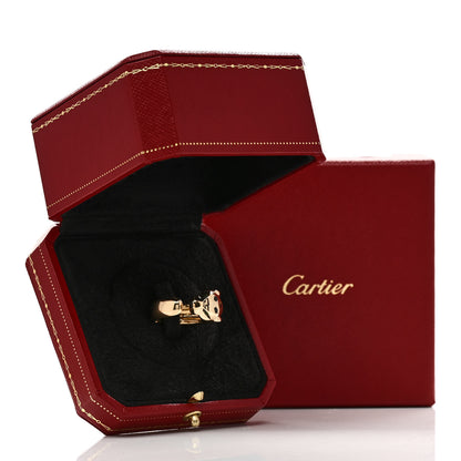 Cartier 18K Yellow Gold Tsavorite Onyx 11mm Panthere De Cartier Ring 53 6.5 6 of 6