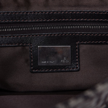 Fendi Zucchino Vitello Mama Baguette Testa di Moro Beige 8 of 9