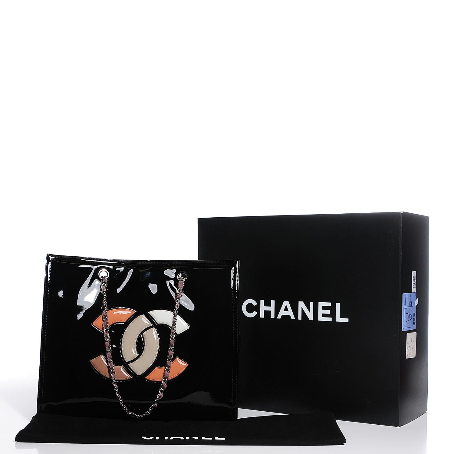 Chanel Vinyl Lipstick Tote Black 8 of 8