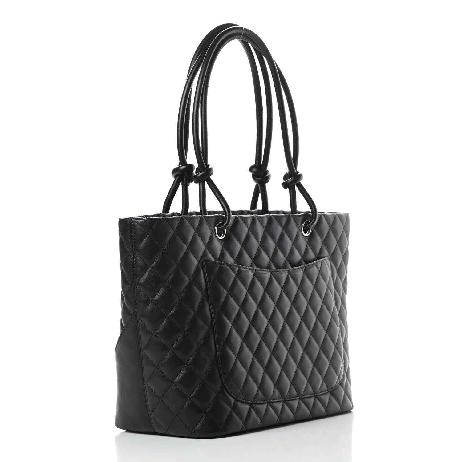 Chanel Calfskin Quilted Large Cambon Tote Black 3 of 11